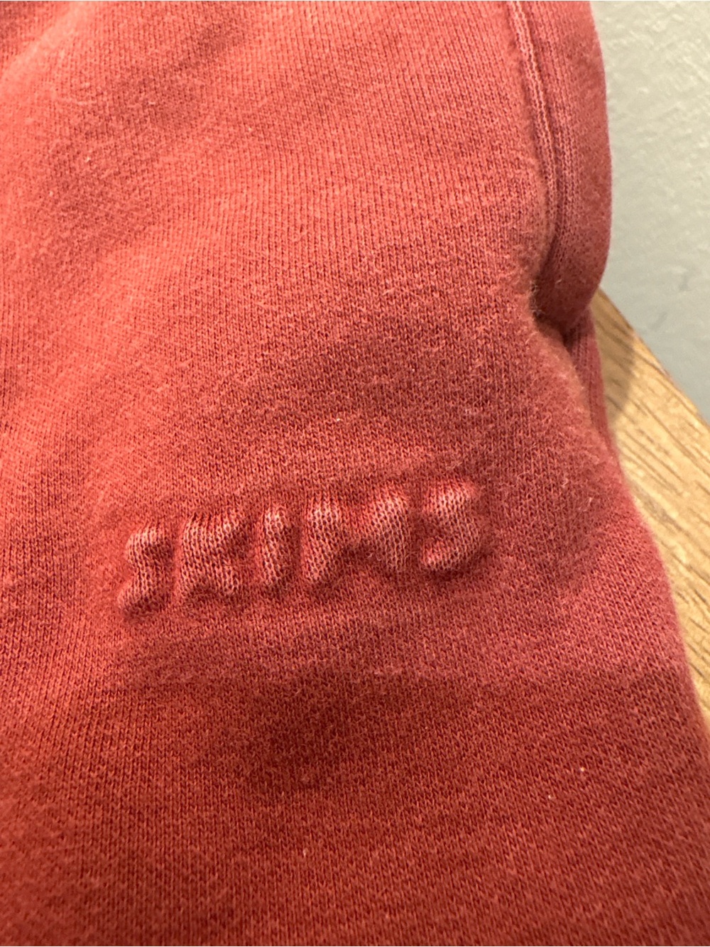SKIMS Rust-Red Track Joggers
